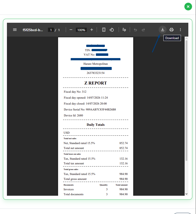 How to check and access Z Reports
